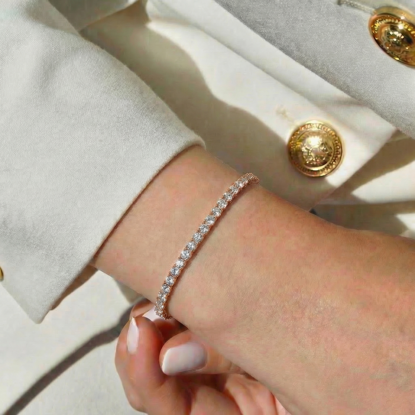 BRACELET RIVIÈRE ROSE GOLD